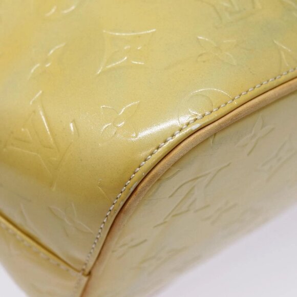 LOUIS VUITTON Monogram Vernis Houston Hand Bag Gris M91053 LV Auth tb1165 - Picture 4 of 16